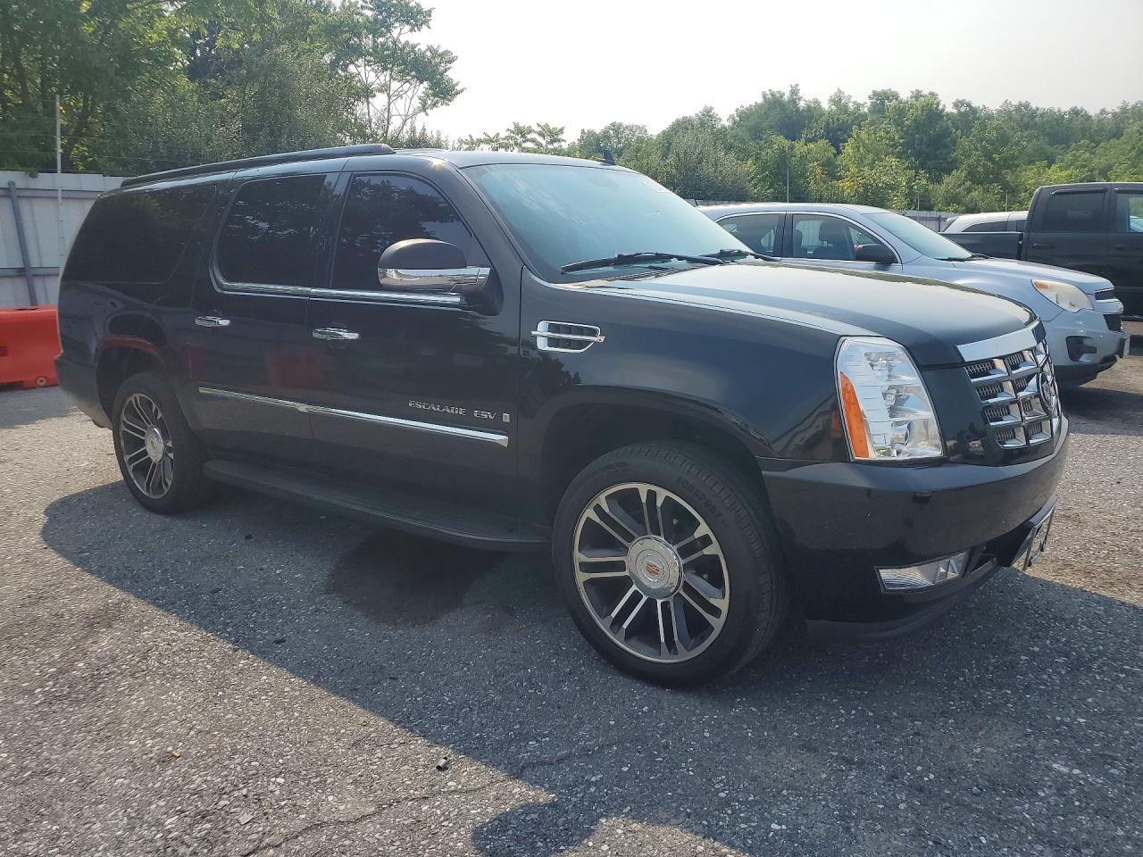 2007 Cadillac Escalade Esv Black vin: 1GYFK66887R430783