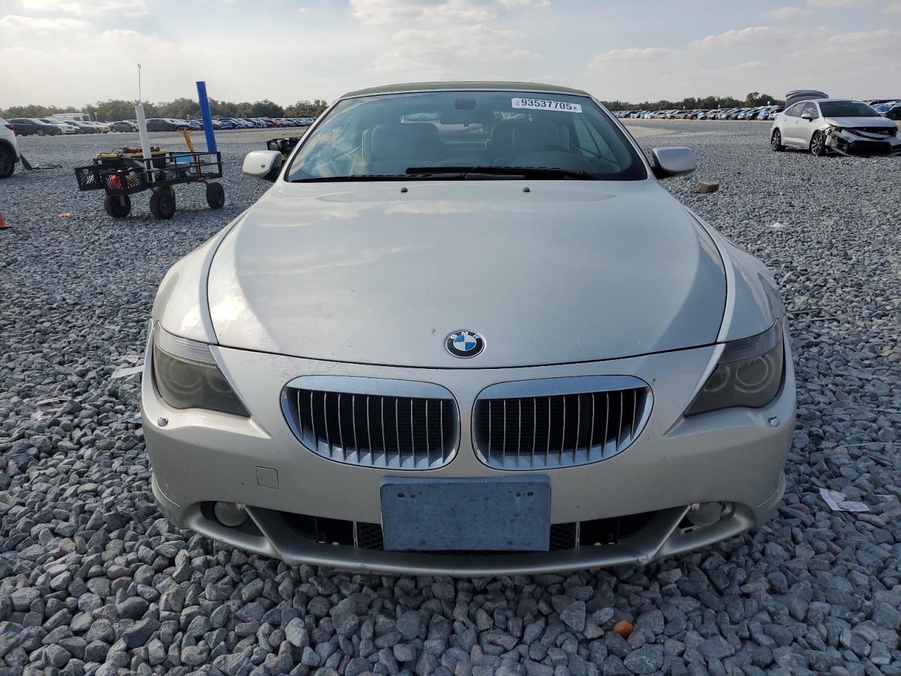 2004 Bmw 645 Ci Automatic Silver vin: WBAEK73464B320356