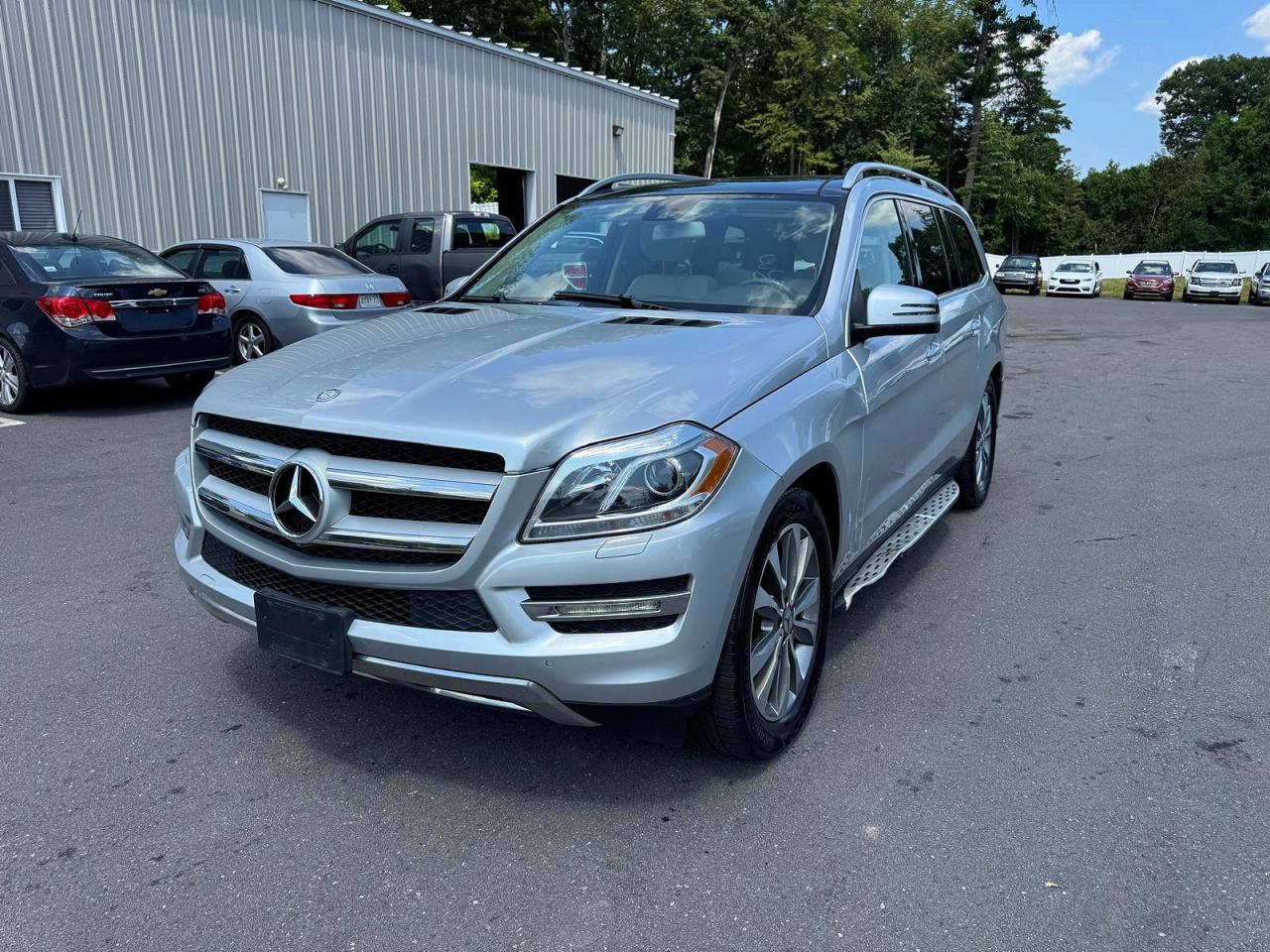 2014 Mercedes-benz Gl 450 4matic Silver vin: 4JGDF7CE4EA419014