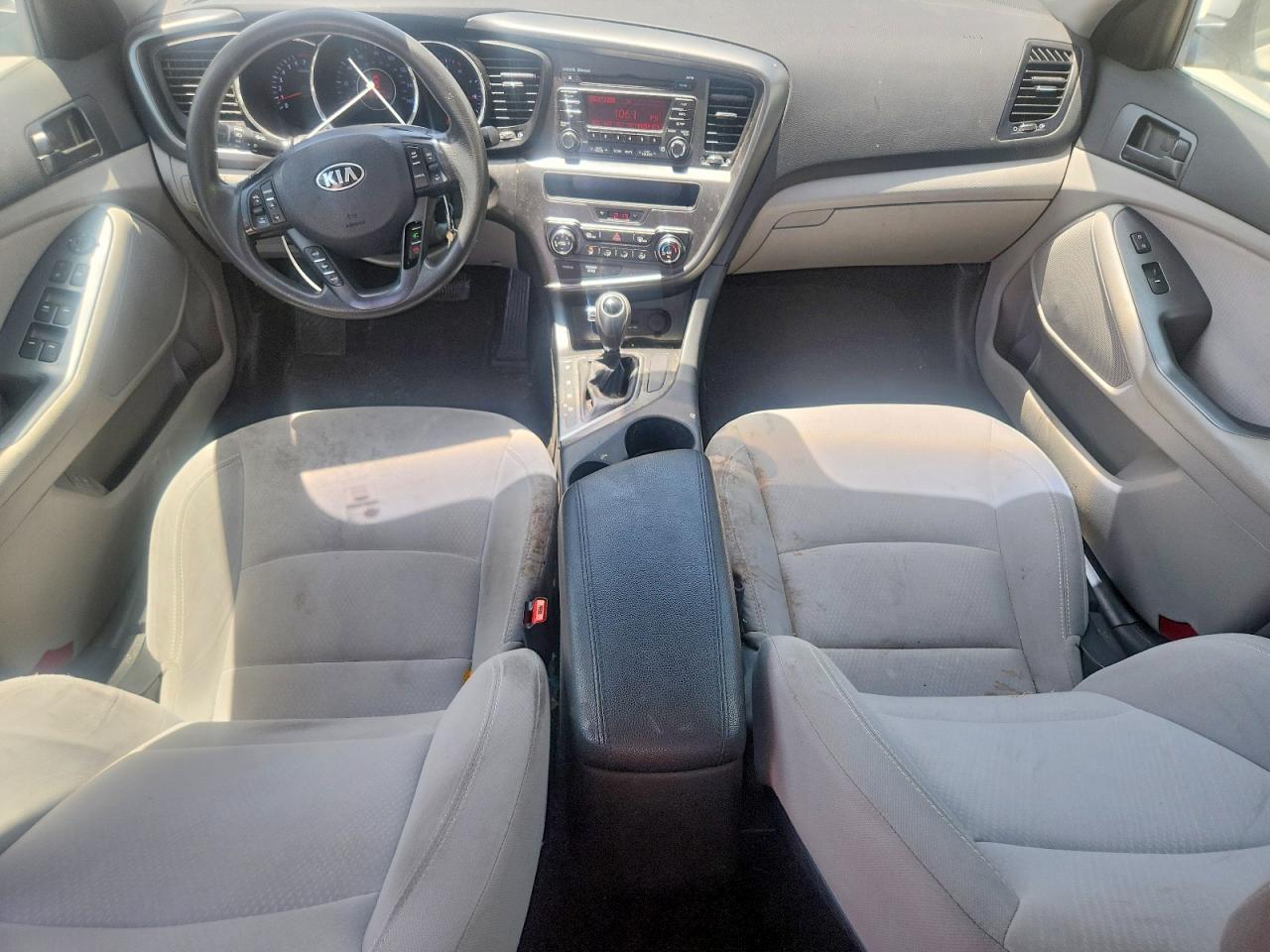 2013 Kia Optima Lx White vin: 5XXGM4A7XDG094270