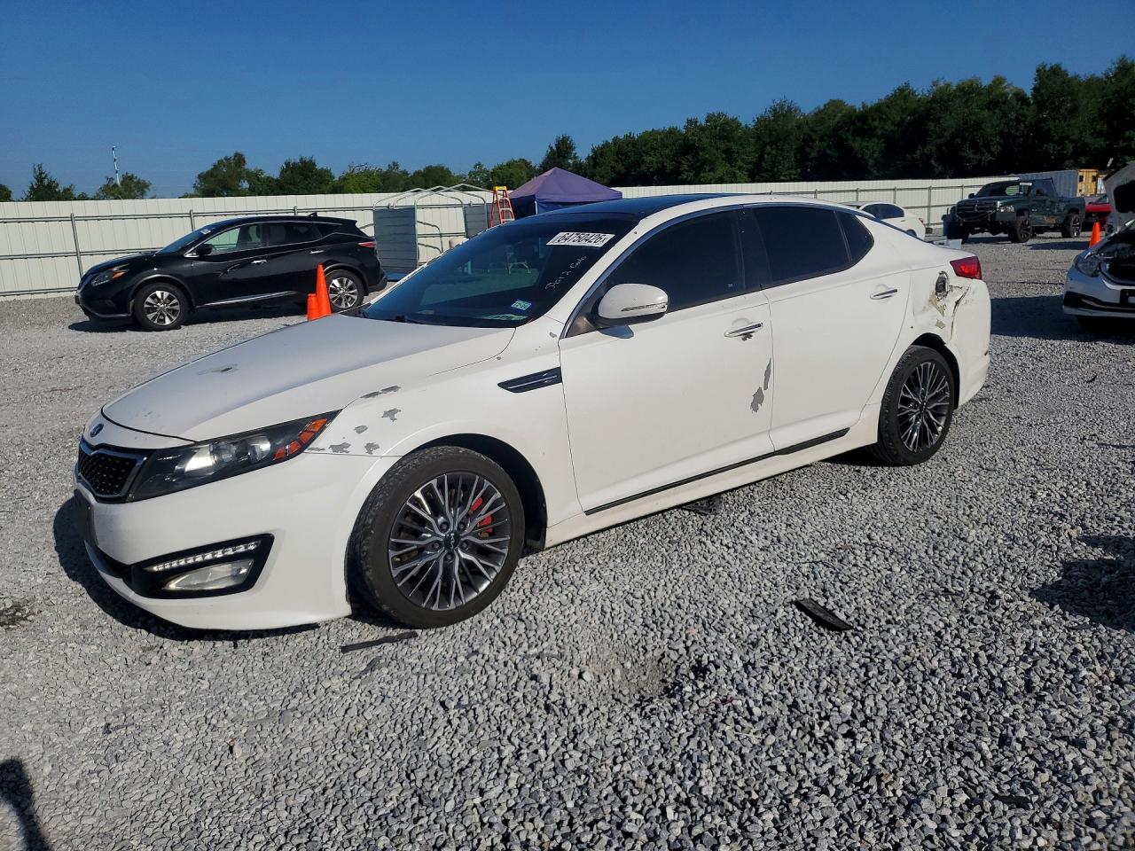 2013 Kia Optima Sx White vin: 5XXGR4A65DG093357