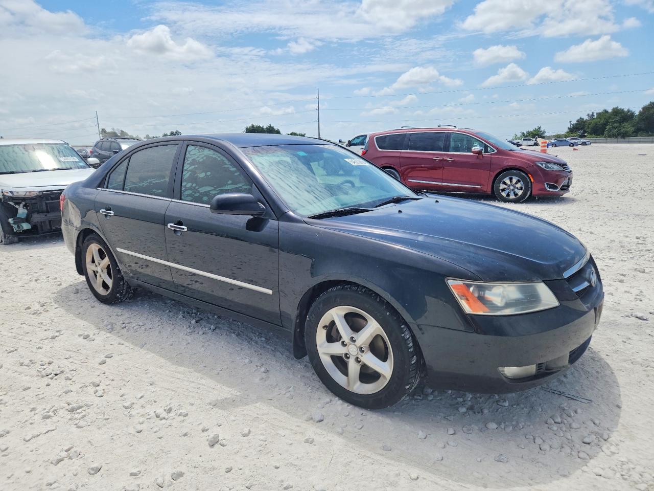 2008 Hyundai Sonata Se V6 Black vin: 5NPEU46F18H361443