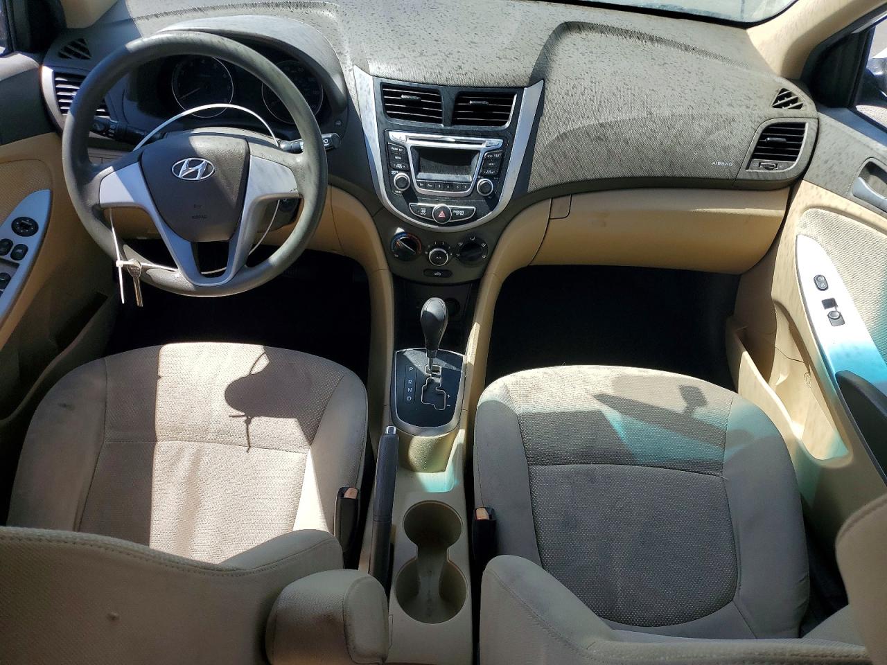 2014 Hyundai Accent Gls White vin: KMHCT4AE6EU598094