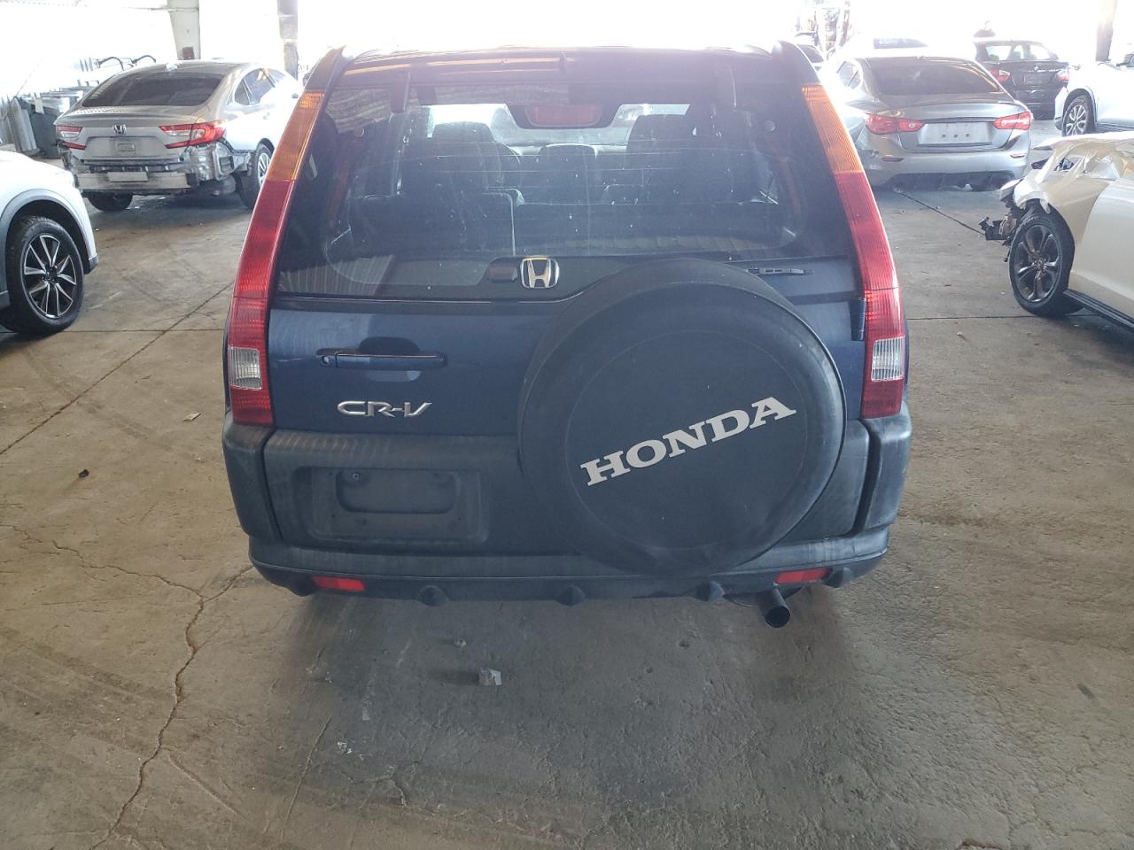 2004 Honda Cr-v Lx Blue vin: JHLRD68464C022534
