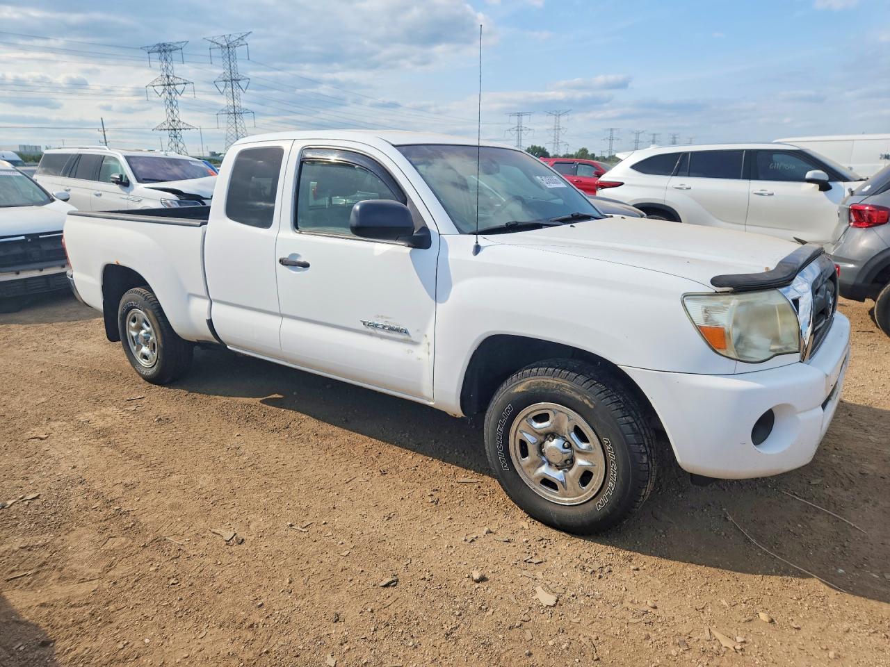 2007 Toyota Tacoma Base White vin: 5TETX22N17Z355122