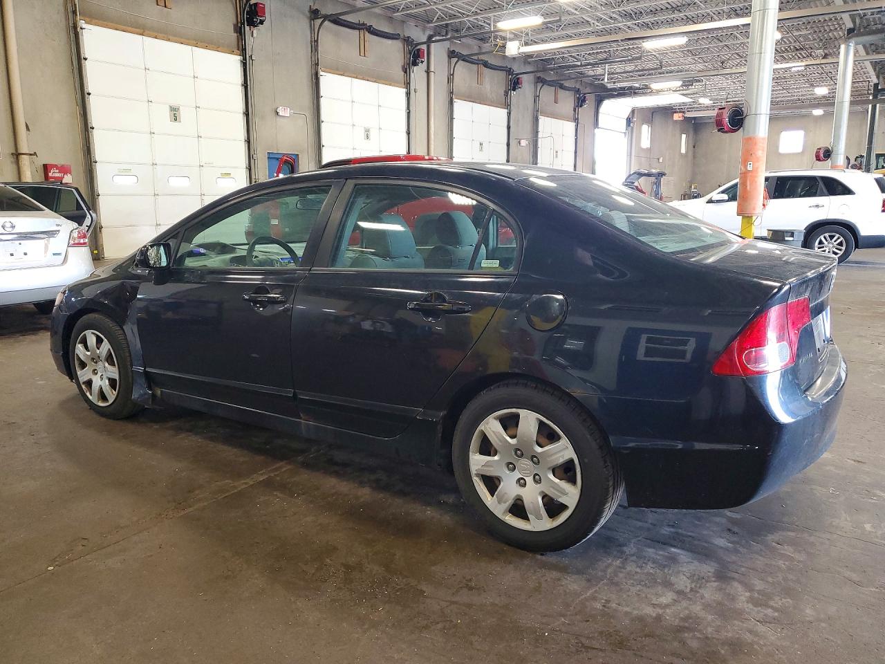 2007 Honda Civic Lx Black vin: 1HGFA16567L075716