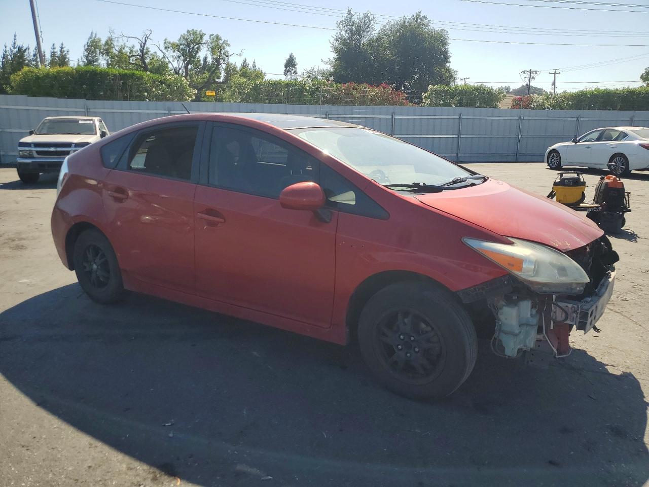 2012 Toyota Prius Three Red vin: JTDKN3DU1C1544157