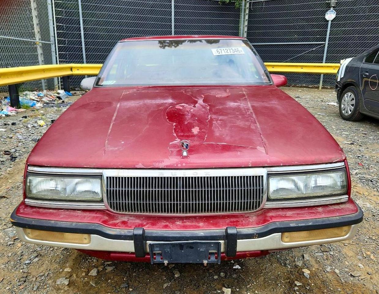 1991 Buick Lesabre Custom Red vin: 1G4HP54C6MH410692