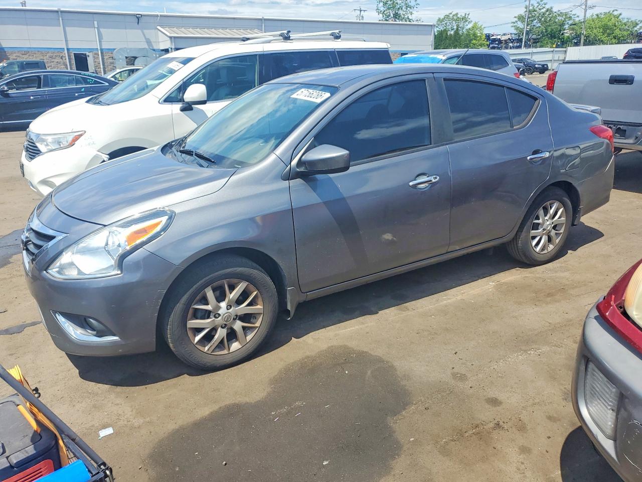 2016 Nissan Versa 1.6 Sv Gray vin: 3N1CN7AP1GL890446