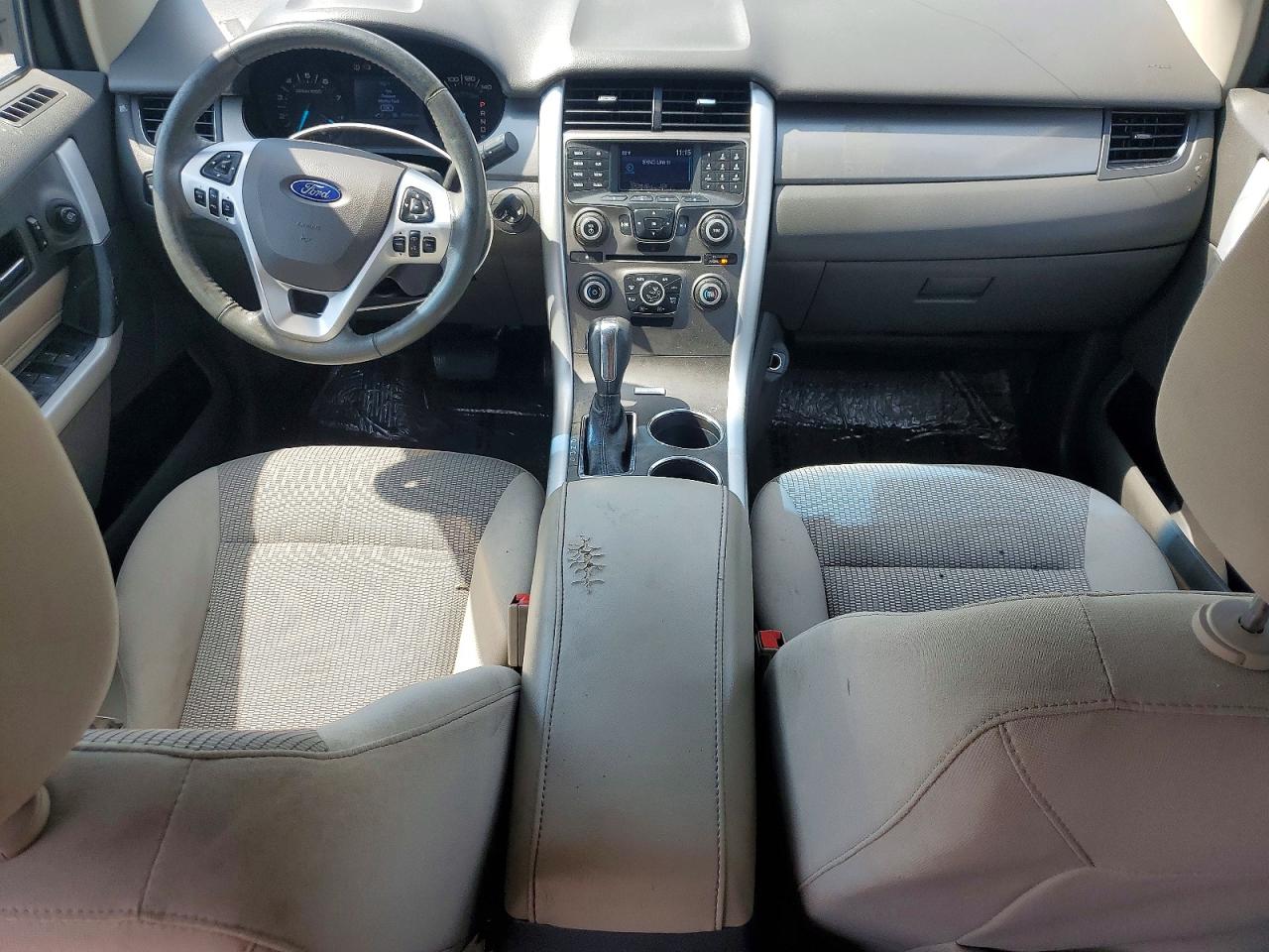 2014 Ford Edge Sel White vin: 2FMDK4JC7EBA28780