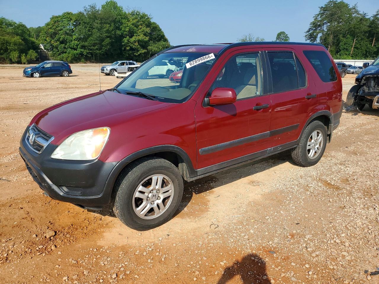 2003 Honda Cr-v Ex Red vin: JHLRD78843C040330