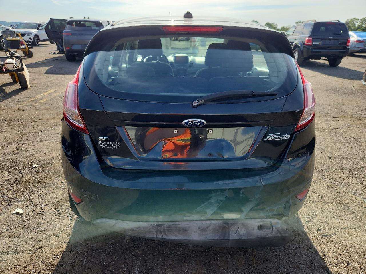 2014 Ford Fiesta Se Black vin: 3FADP4EJ1EM168293