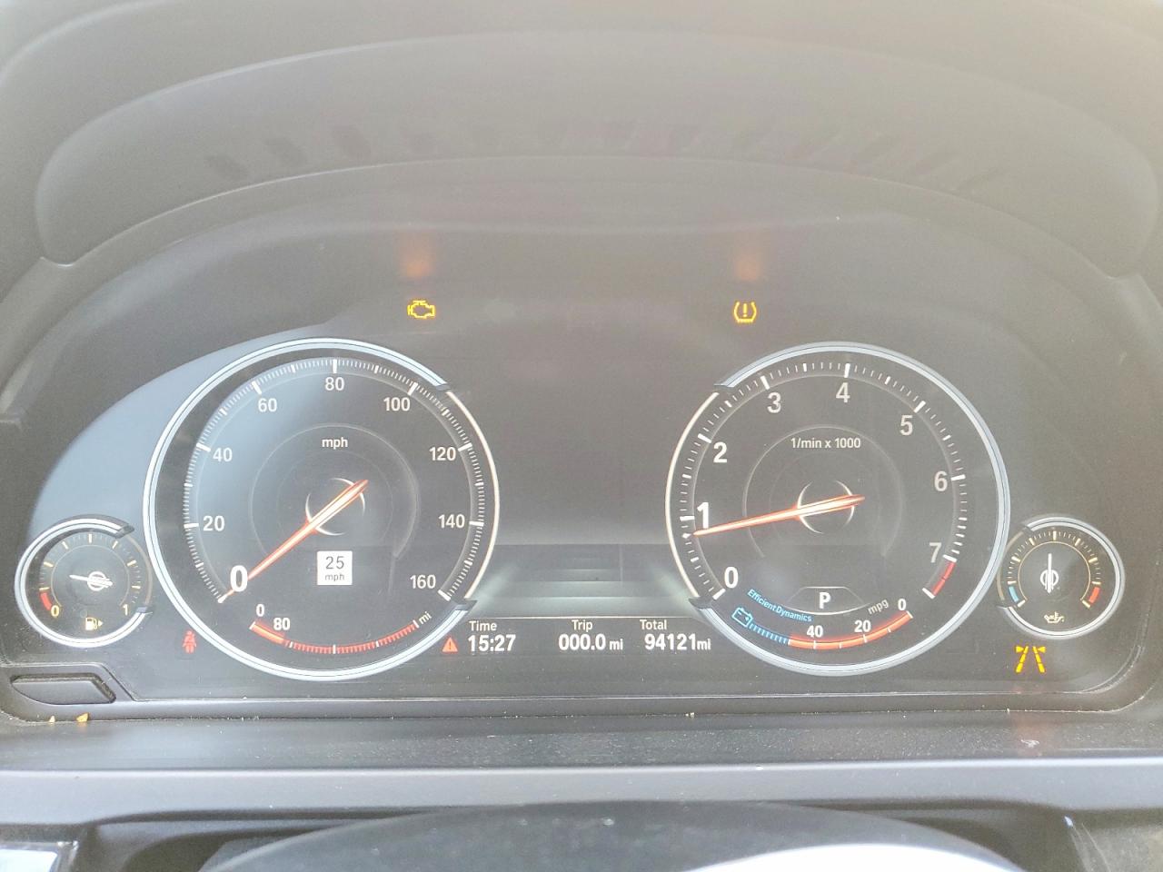 2015 Bmw 750 Li Белый vin: WBAYE8C58FD781620