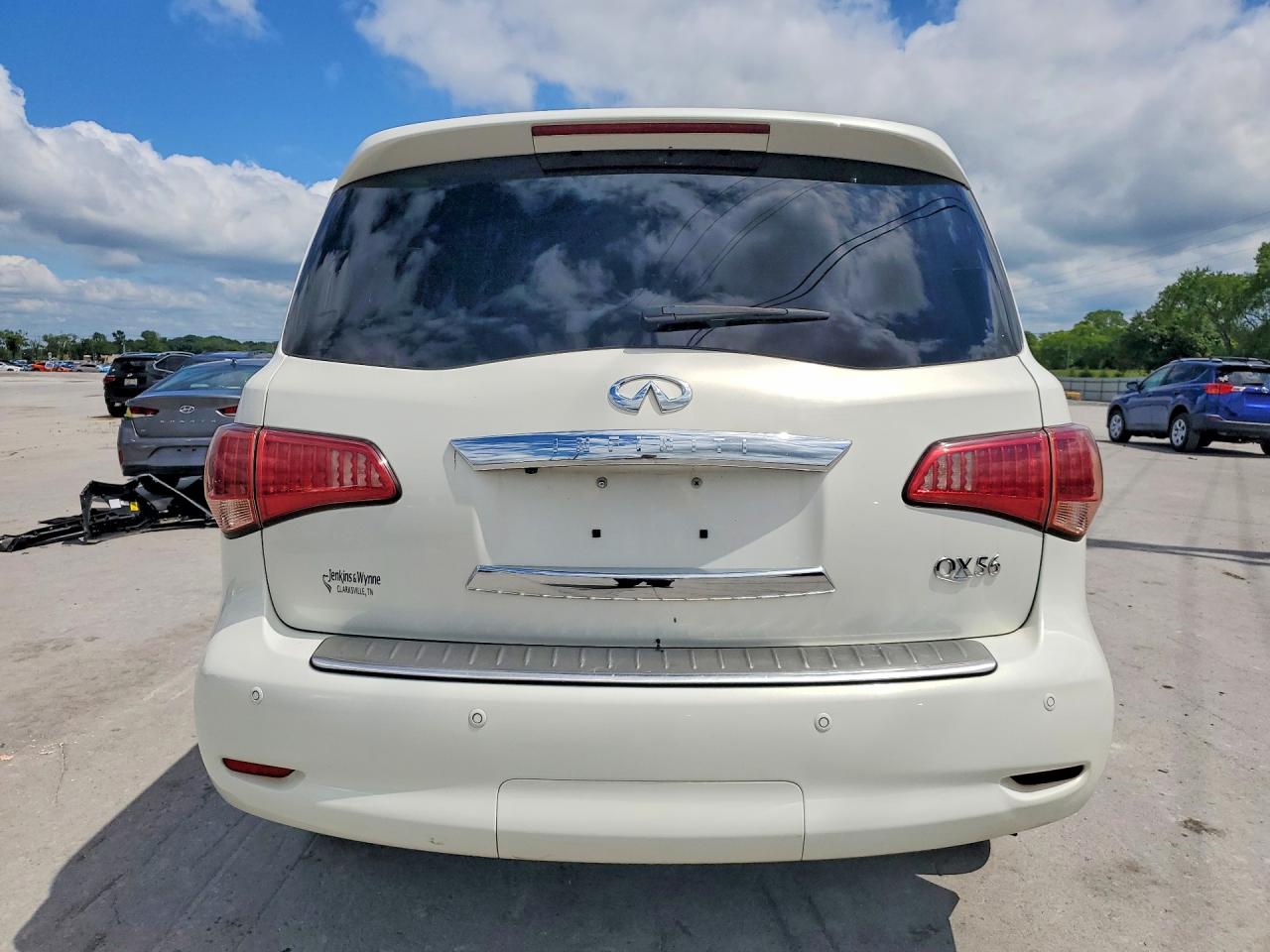 2013 Infiniti Qx56 Base White vin: JN8AZ2NE1D9061020
