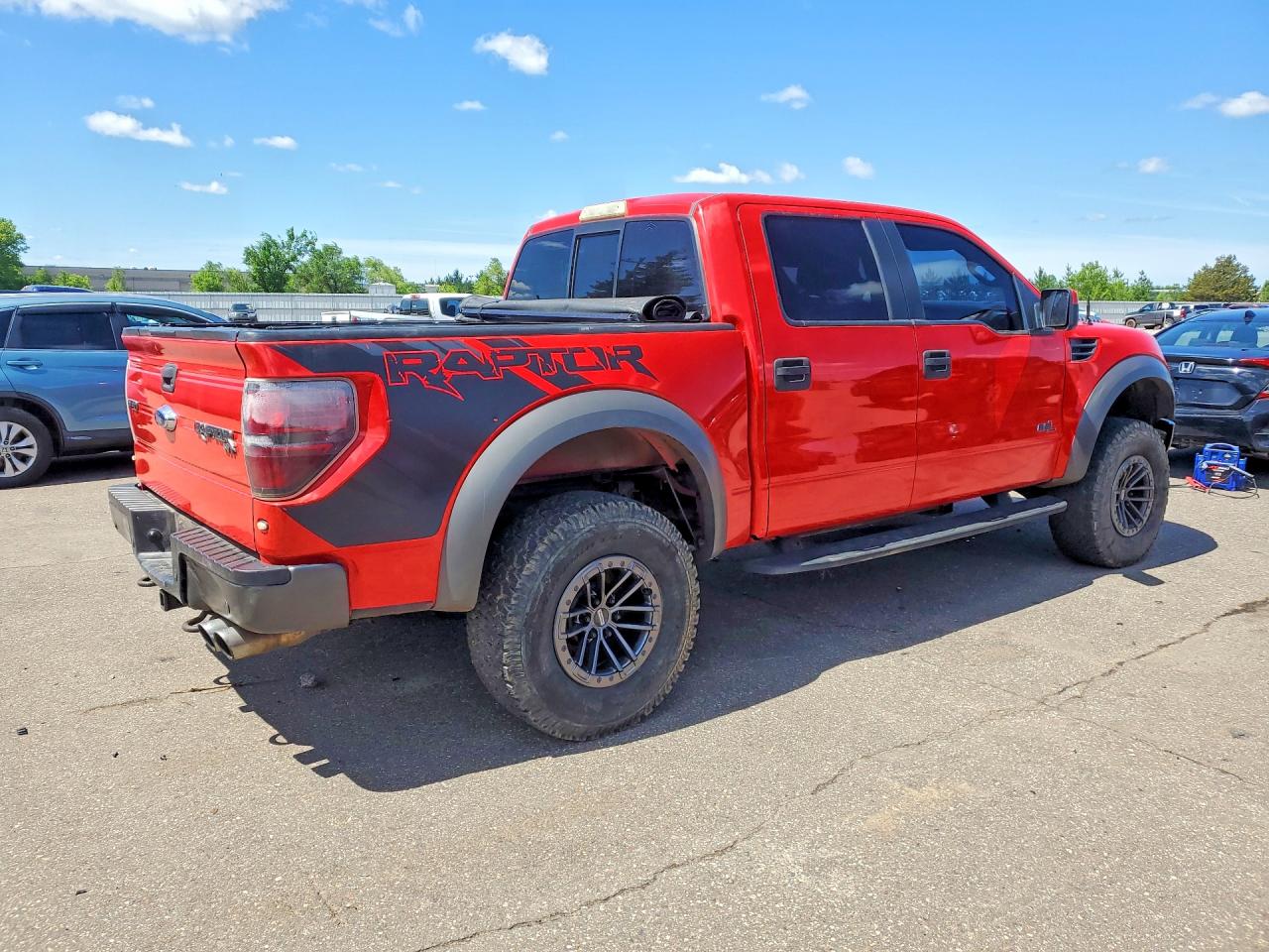 2013 Ford F150 Svt Raptor Красный vin: 1FTFW1R60DFA53659