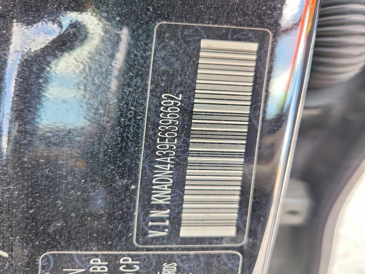 2014 Kia Rio Ex Black vin: KNADN4A39E6396692