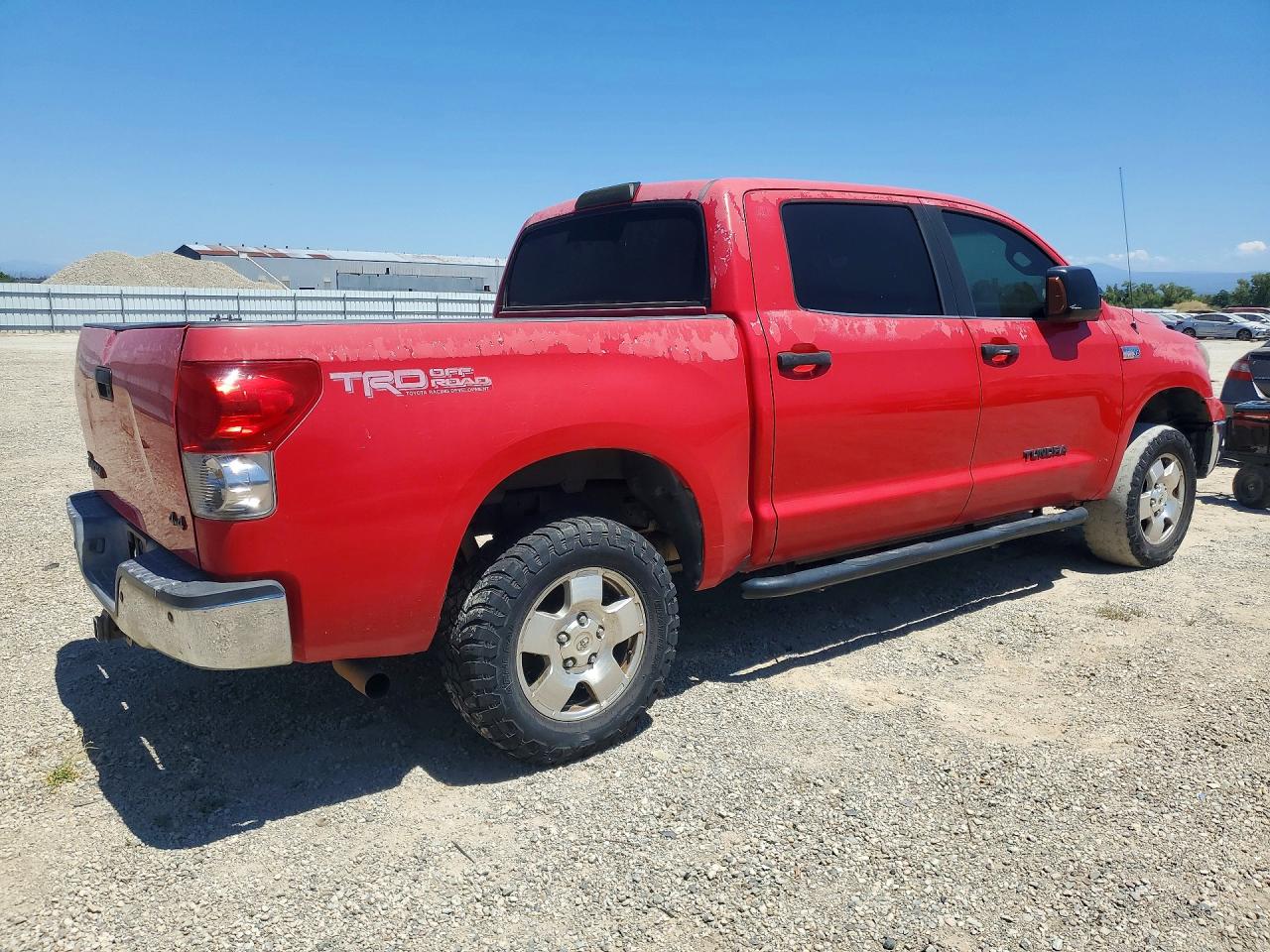 2007 Toyota Tundra Crewmax Sr5 Red vin: 5TBDV54167S471329