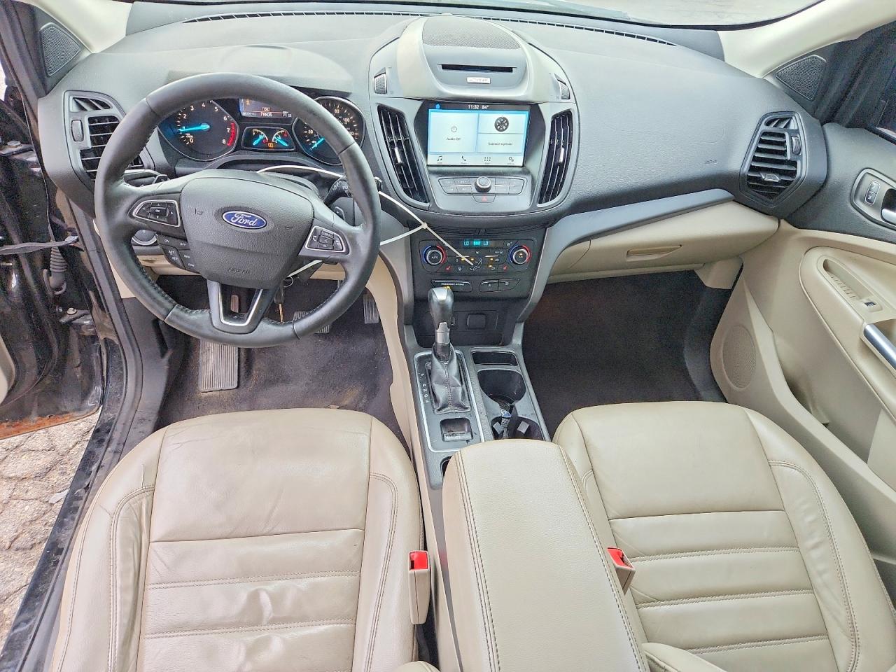 2017 Ford Escape Se Black vin: 1FMCU9G9XHUA25899