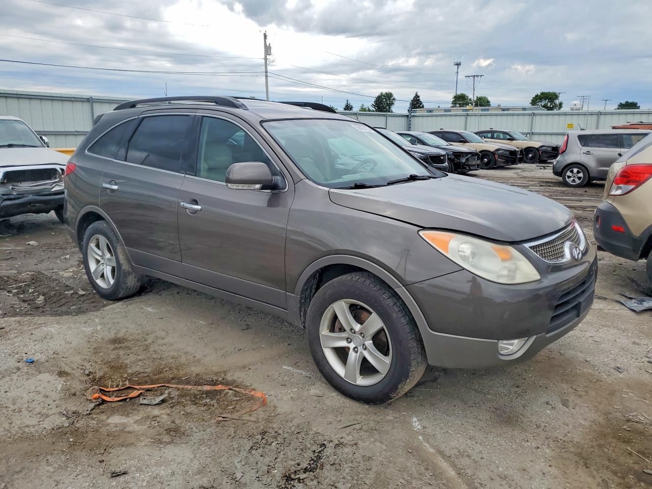 2008 Hyundai Veracruz Gls Gray vin: KM8NU73C68U071602