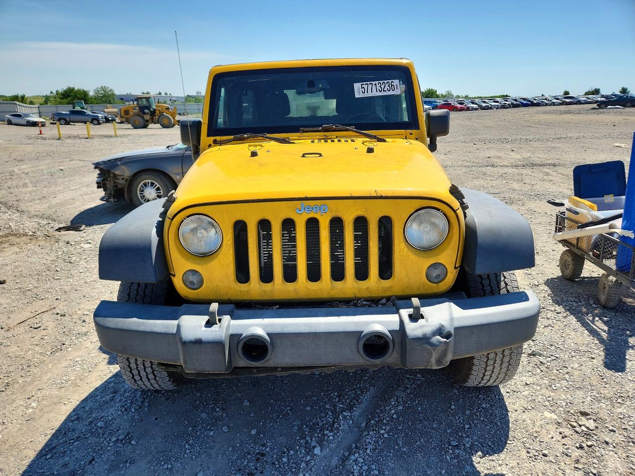 2015 Jeep Wrangler Unlimited Sport Yellow vin: 1C4BJWDGXFL679329