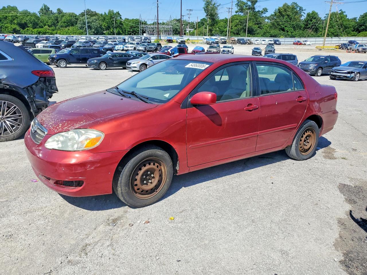 2008 Toyota Corolla Le Red vin: 1NXBR32E48Z967090