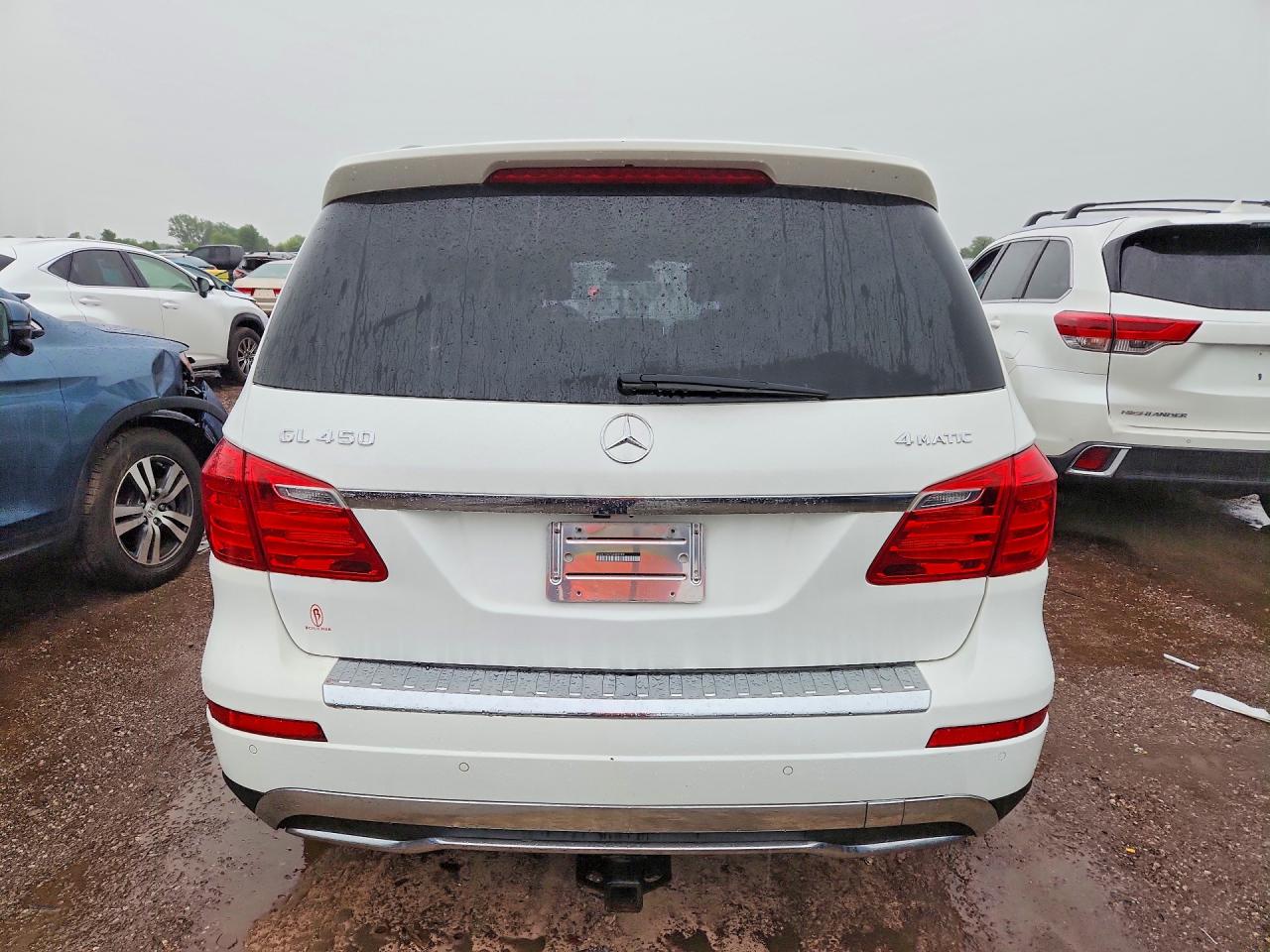 2014 Mercedes-benz Gl 450 4matic White vin: 4JGDF7CE7EA340288