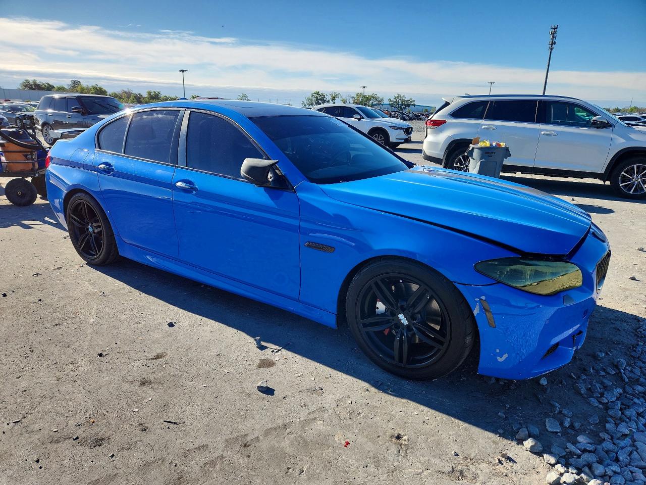 2012 Bmw 550 I Blue vin: WBAFR9C58CDV58264