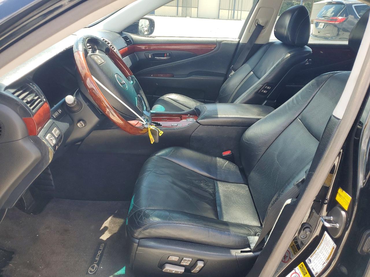 2007 Lexus Ls 460 Black vin: JTHBL46F975018317