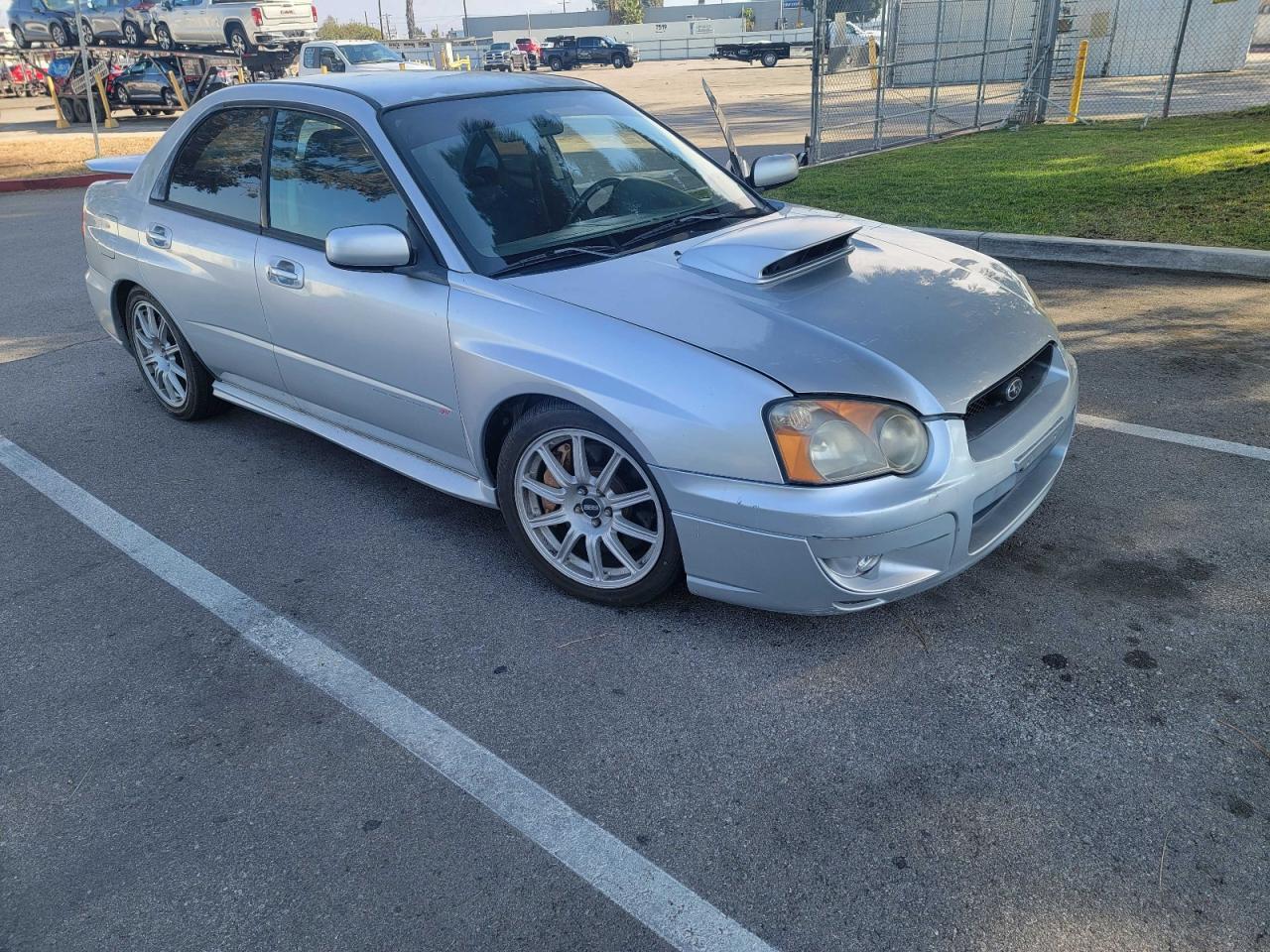 2004 Subaru Impreza Wrx Sti Silver vin: JF1GD70624L509405