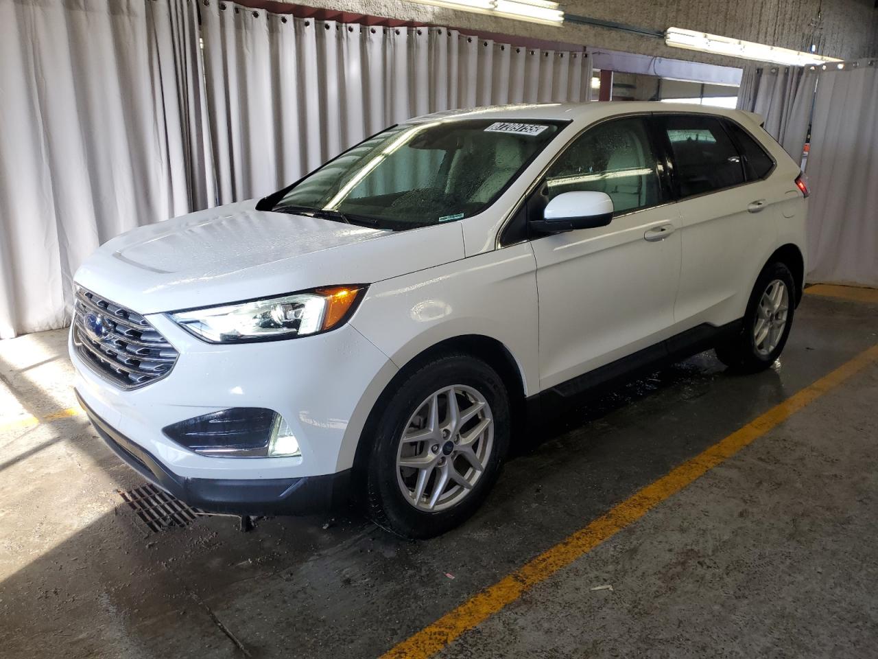 2021 Ford Edge Sel White vin: 2FMPK4J94MBA59369