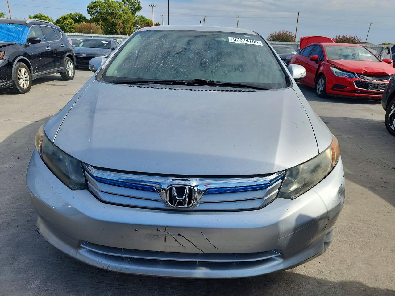 2012 Honda Civic Hybrid Gray vin: JHMFB4F22CS003459