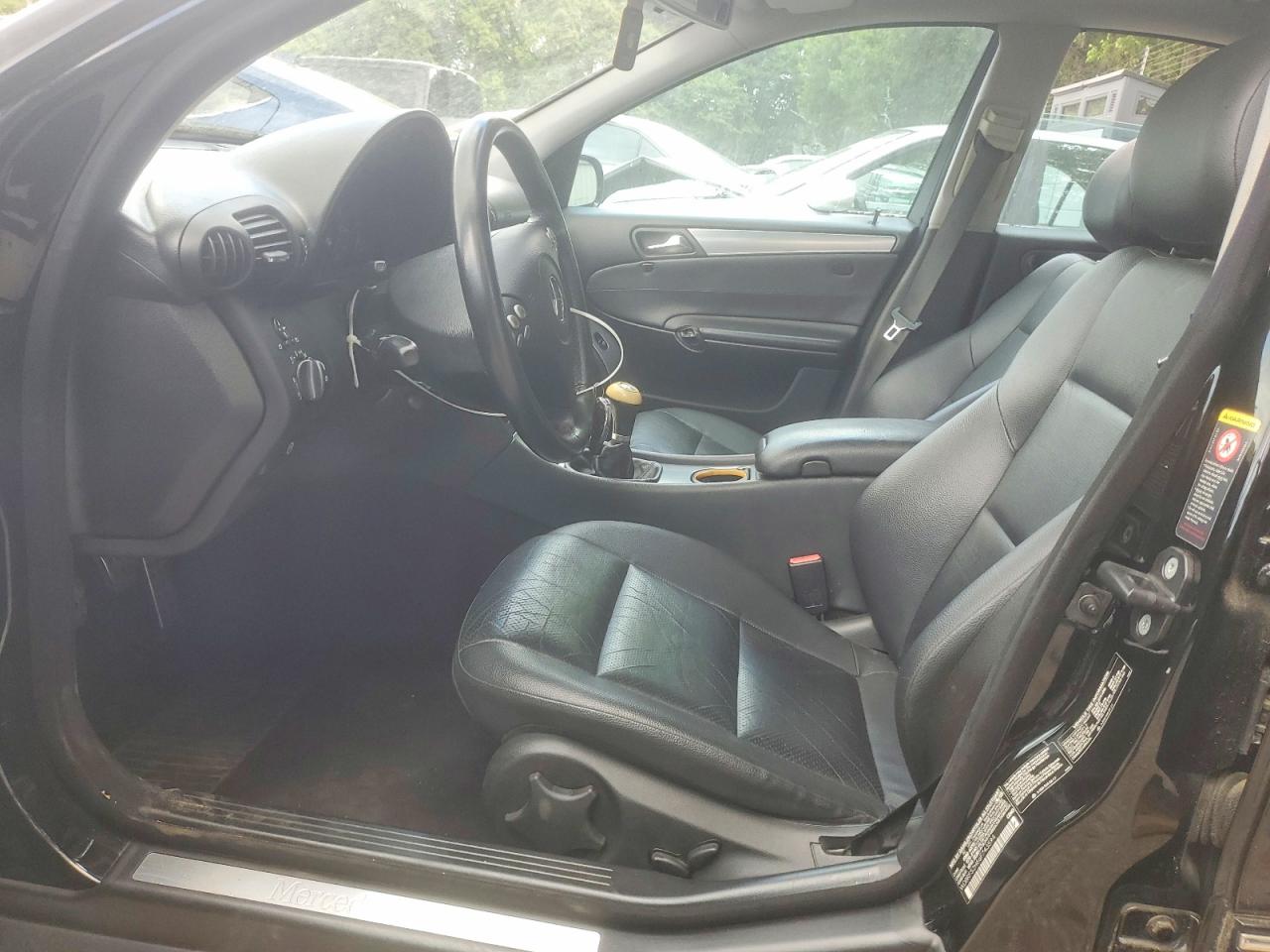 2006 Mercedes-benz C 230 Черный vin: WDBRF52H66F743594