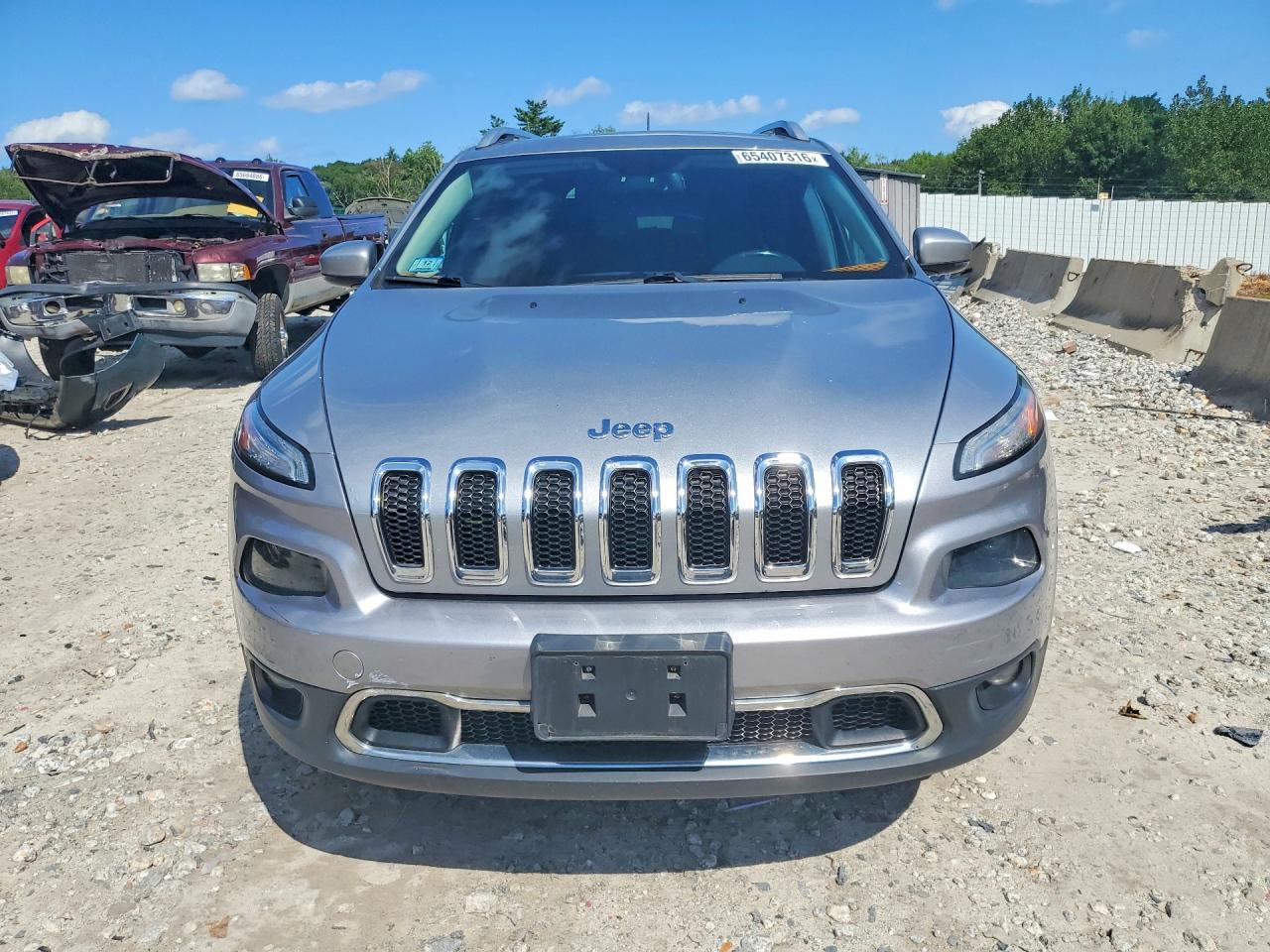 2014 Jeep Cherokee Limited Silver vin: 1C4PJMDS0EW309048