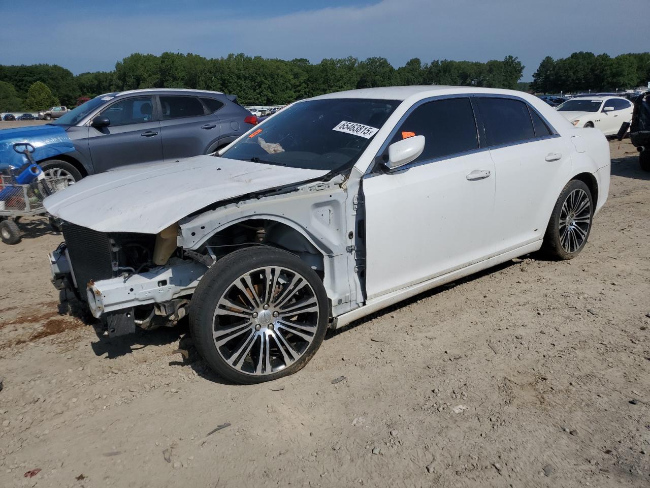 2013 Chrysler 300 S White vin: 2C3CCABG2DH515513