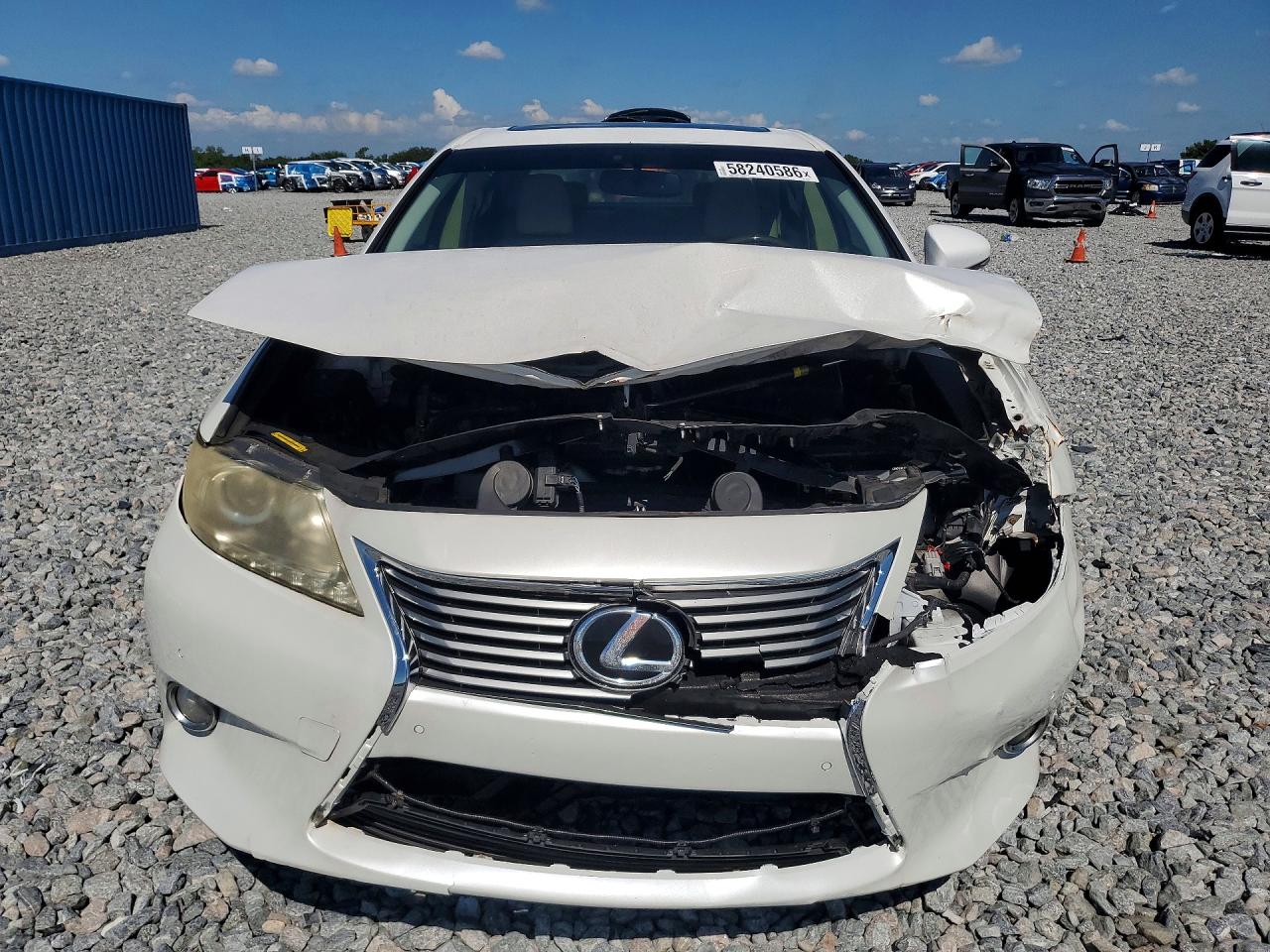 2013 Lexus Es 350 White vin: JTHBK1GG8D2015107
