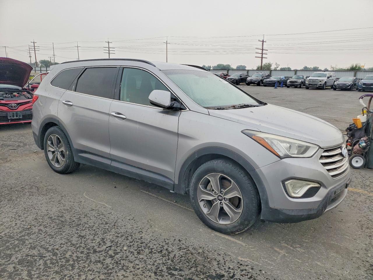 2014 Hyundai Santa Fe Gls Silver vin: KM8SM4HF8EU063680