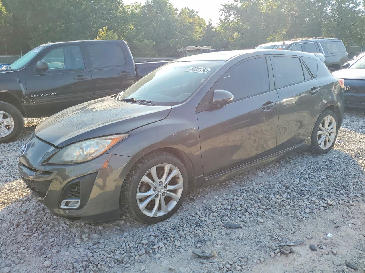 2010 Mazda 3 S Gray vin: JM1BL1H50A1237038