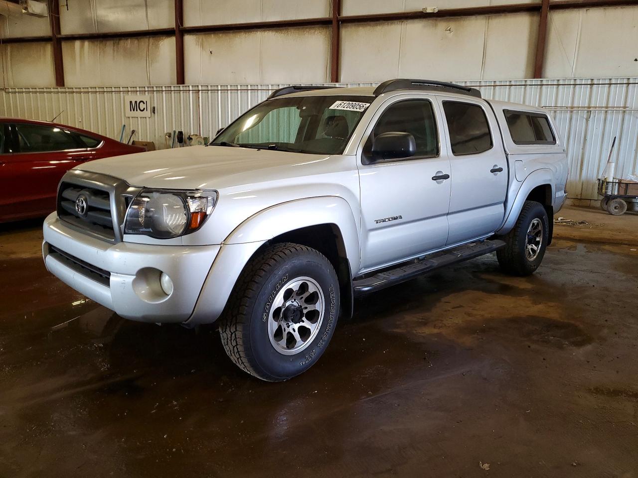 2005 Toyota Tacoma Double Cab Silver vin: 5TELU42N15Z096844