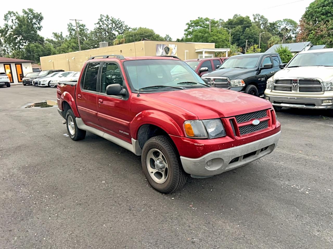 2002 Ford Explorer Sport Trac Red vin: 1FMZU67E82UD54730