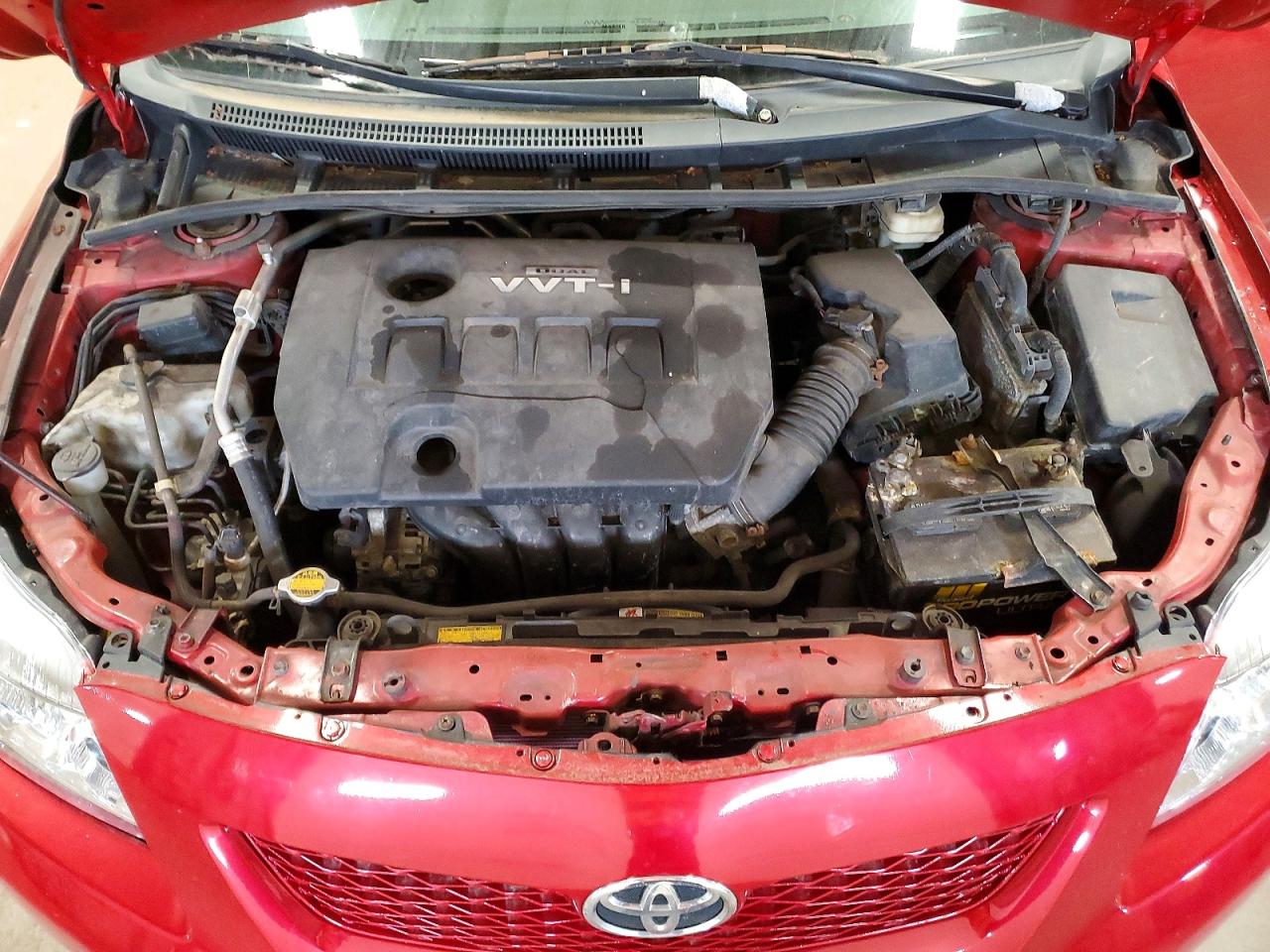 2009 Toyota Corolla Le Red vin: 2T1BU40E99C043237