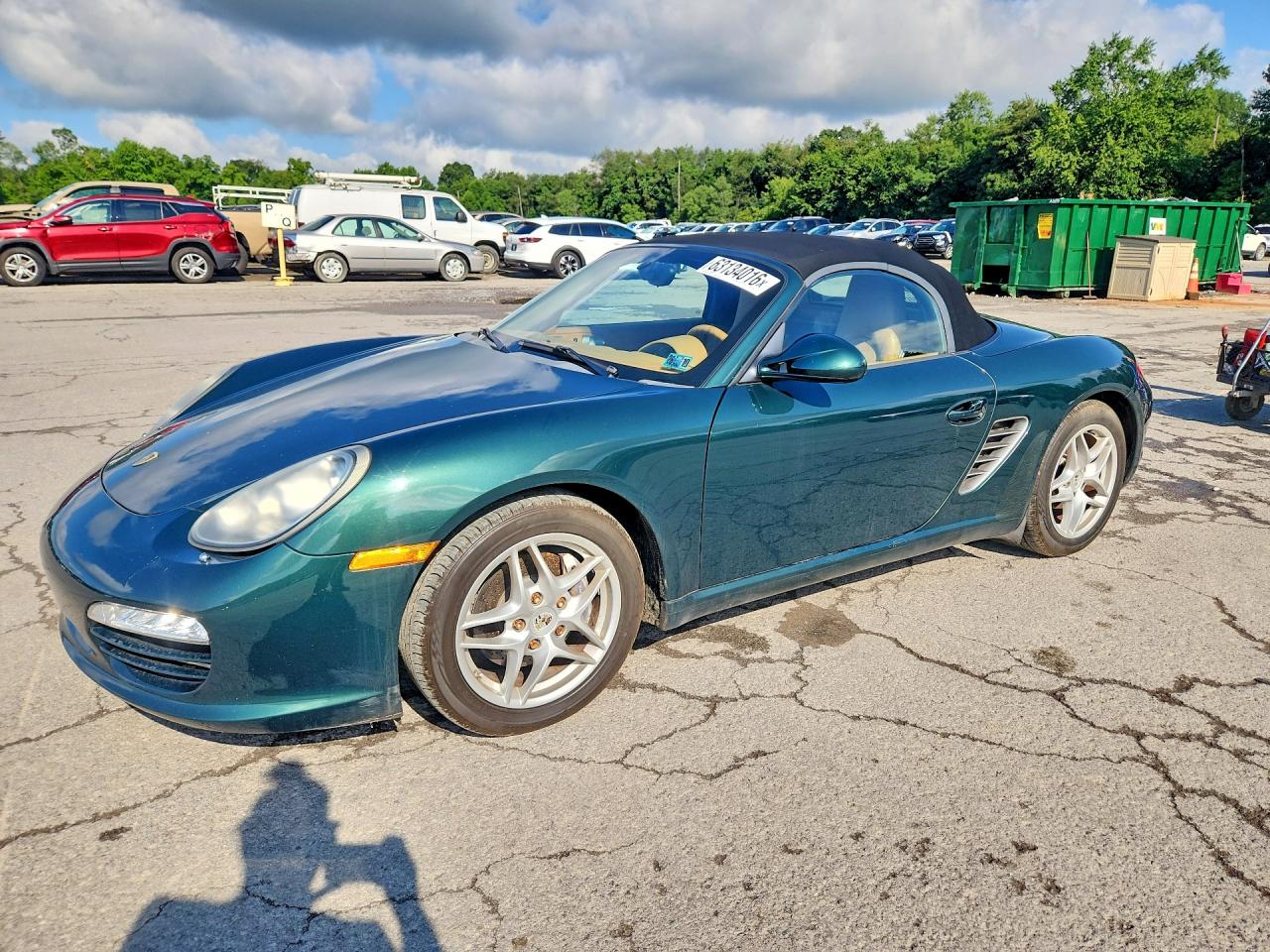2011 Porsche Boxster Зеленый vin: WP0CA2A80BS710601