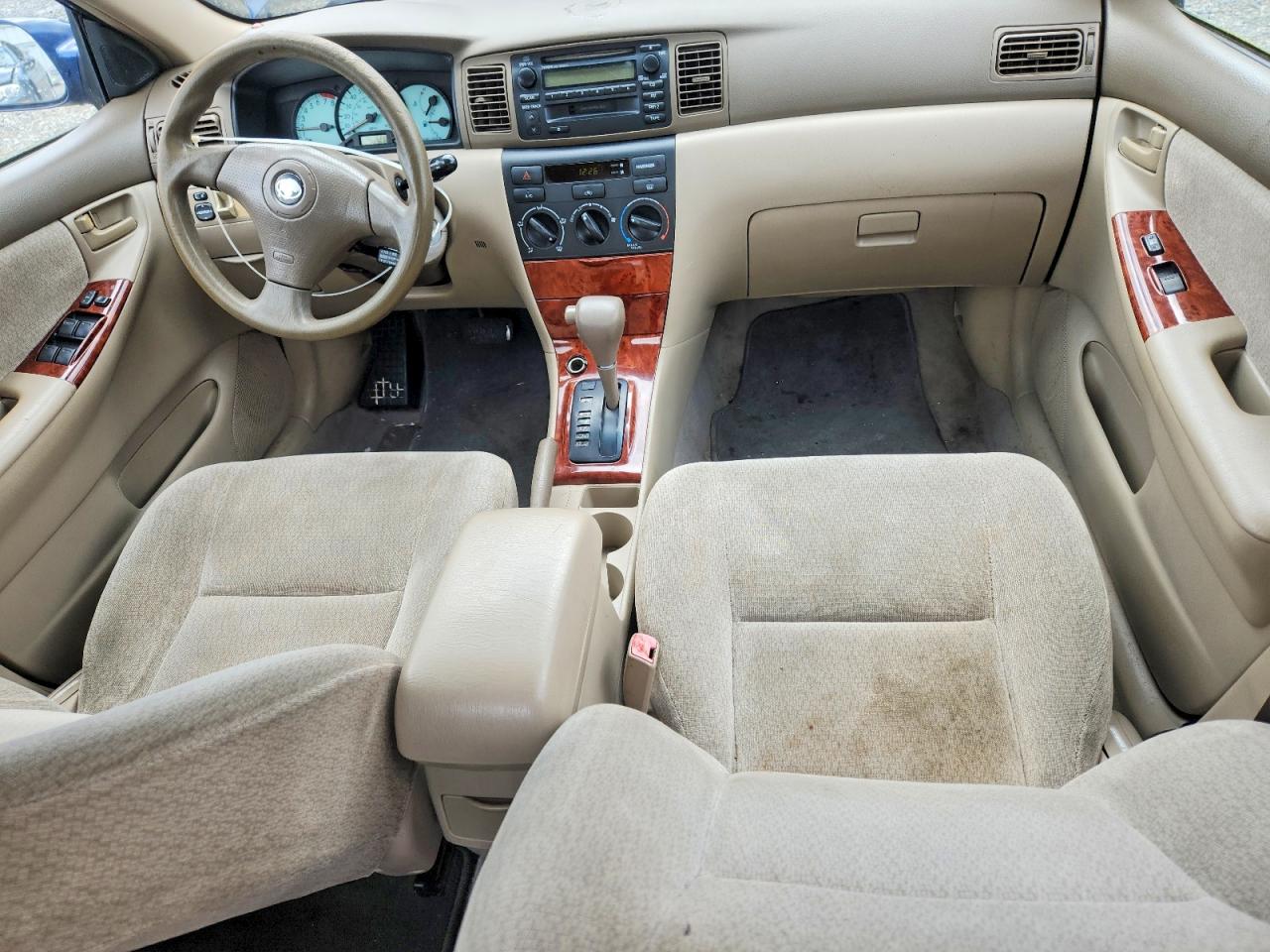 2004 Toyota Corolla Le Blue vin: 1NXBR38E54Z312700
