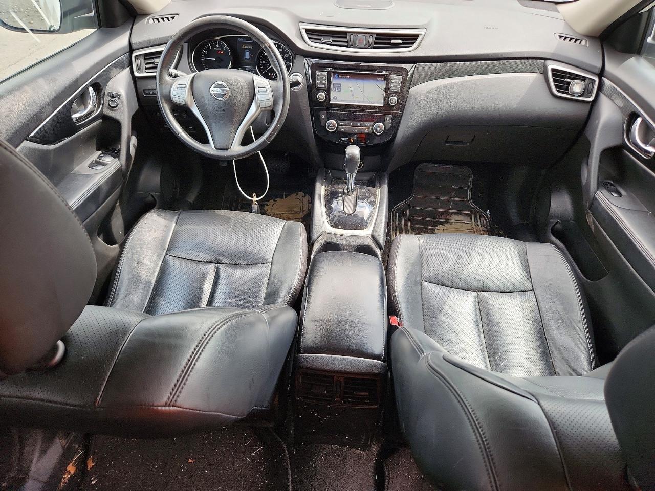 2015 Nissan Rogue Sl White vin: 5N1AT2MVXFC819341