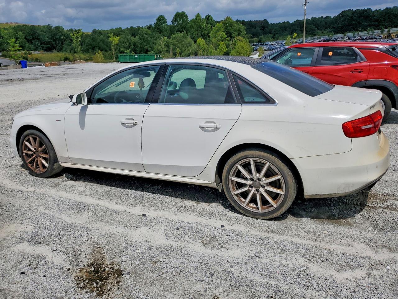2014 Audi A4 Premium Plus White vin: WAUFFAFLXEN043977