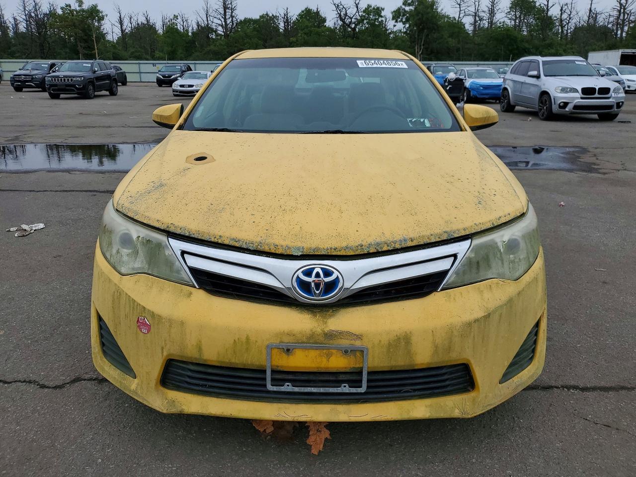 2014 Toyota Camry Hybrid Le Yellow vin: 4T1BD1FK3EU111584