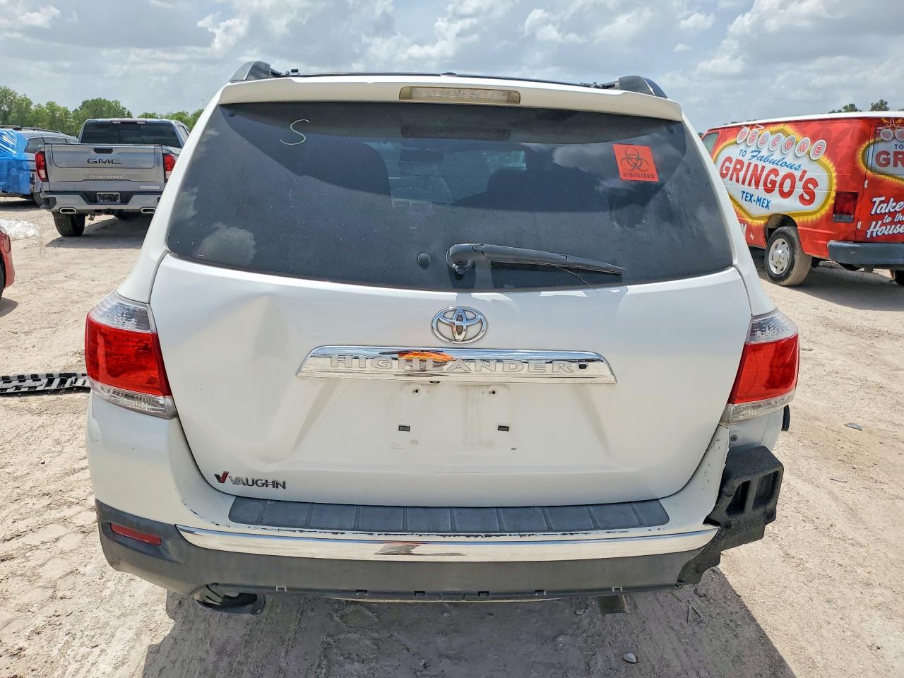 2012 Toyota Highlander Se White vin: 5TDZK3EH2CS069310