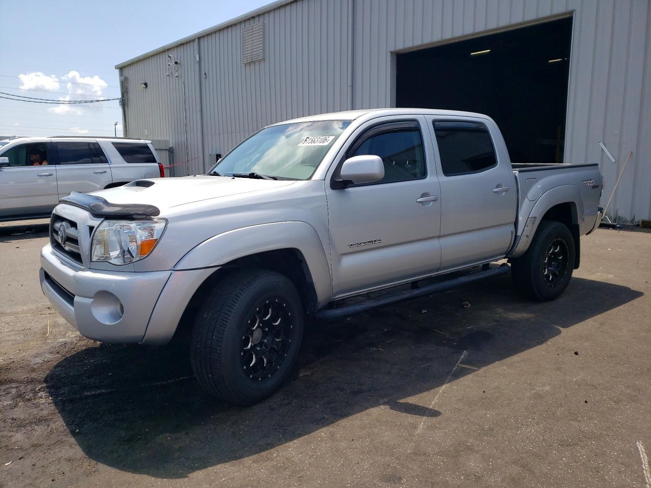 2007 Toyota Tacoma Double Cab Серебряный vin: 5TELU42N27Z402405