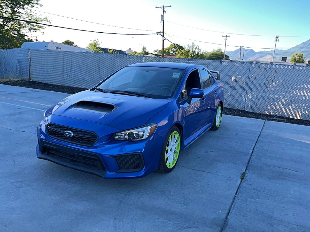 2020 Subaru Wrx Limited Blue vin: JF1VA1H62L9814612