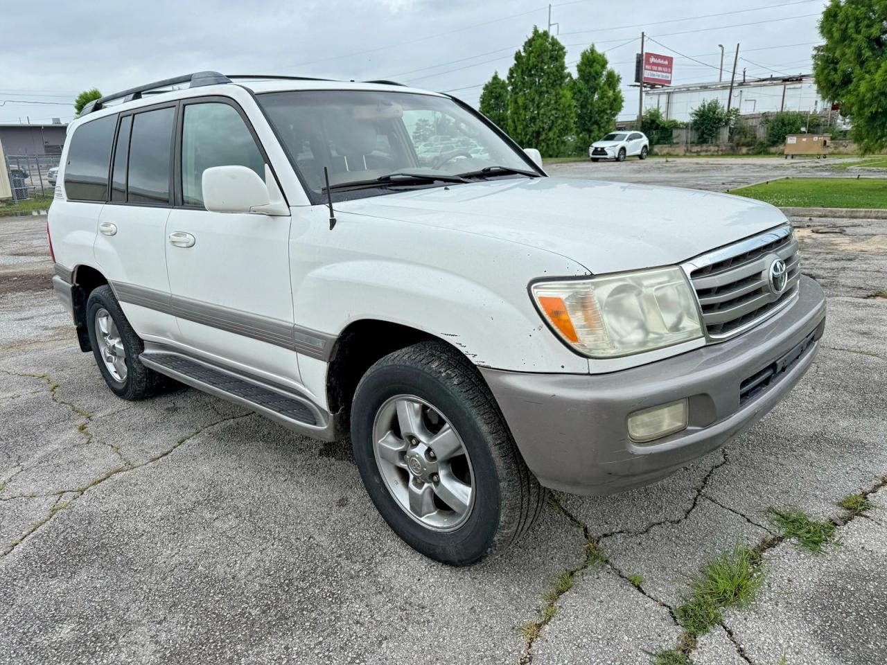 2007 Toyota Land Cruiser Base White vin: JTEHT05J472113682