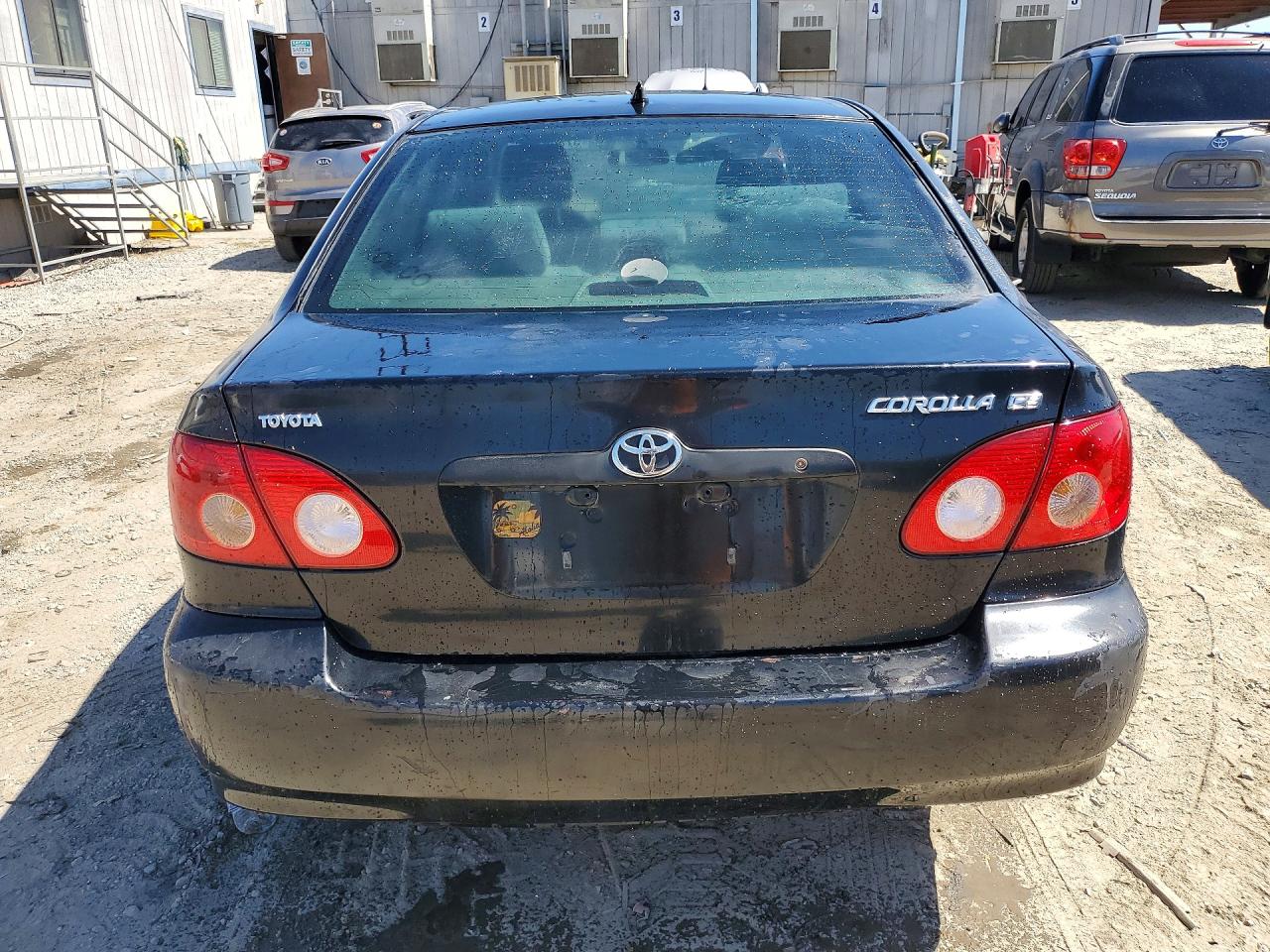 2006 Toyota Corolla Ce Black vin: JTDBR32E860065597